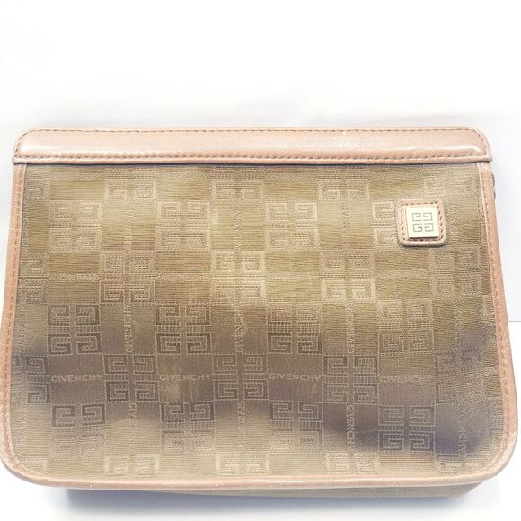 Givenchy Canvas Leather Clutch Bag - Picture 1 of 6